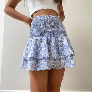 super cute baby blue skirt with flowers!